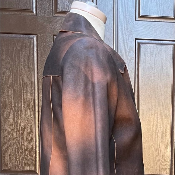 Maddox zip front leather jacket - Picture 2 of 6